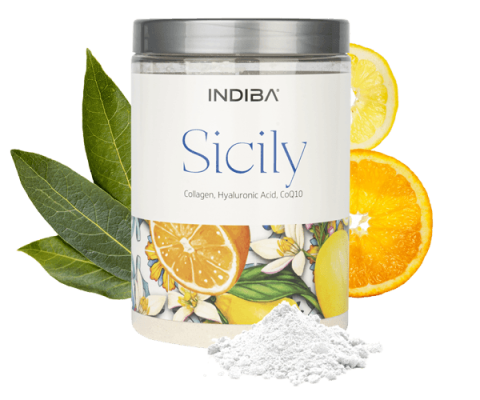 INDIBA Sicily - Complexe Collagène, Acide Hyaluronique & Coenzyme Q10. INDIBA Sicily - Complexe Collagène, Acide Hyaluronique & Coenzyme Q10.